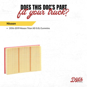 Doc's Diesel detailed view of pleated media highlighting dust capacity