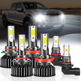 Generic installed on Dodge Ram front showing brighter headlight beam