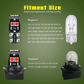 DODOFUN kit layout with 20 bulbs and 20 twist sockets for easy plug-and-play replacement