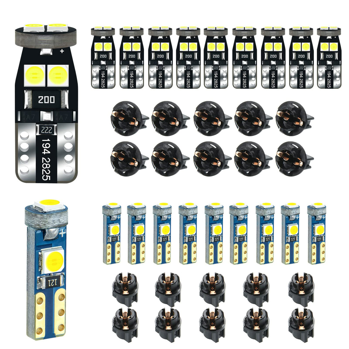 DODOFUN front packaging showing complete 20-bulb kit and sockets benefit easy replacement