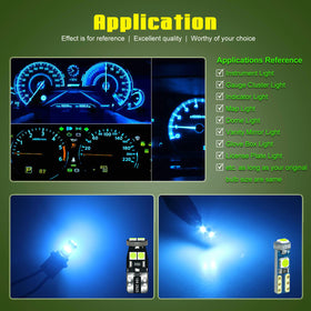 DODOFUN ice-blue LED lighting a glove box for improved interior visibility and convenience