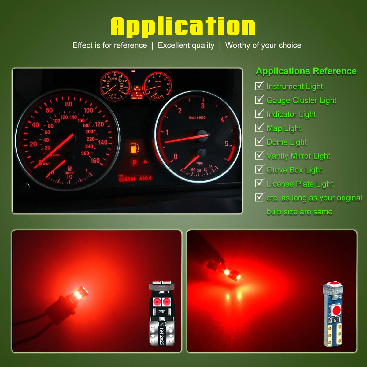 DODOFUN bulb beside a coin to show compact size and simple fitment advantage