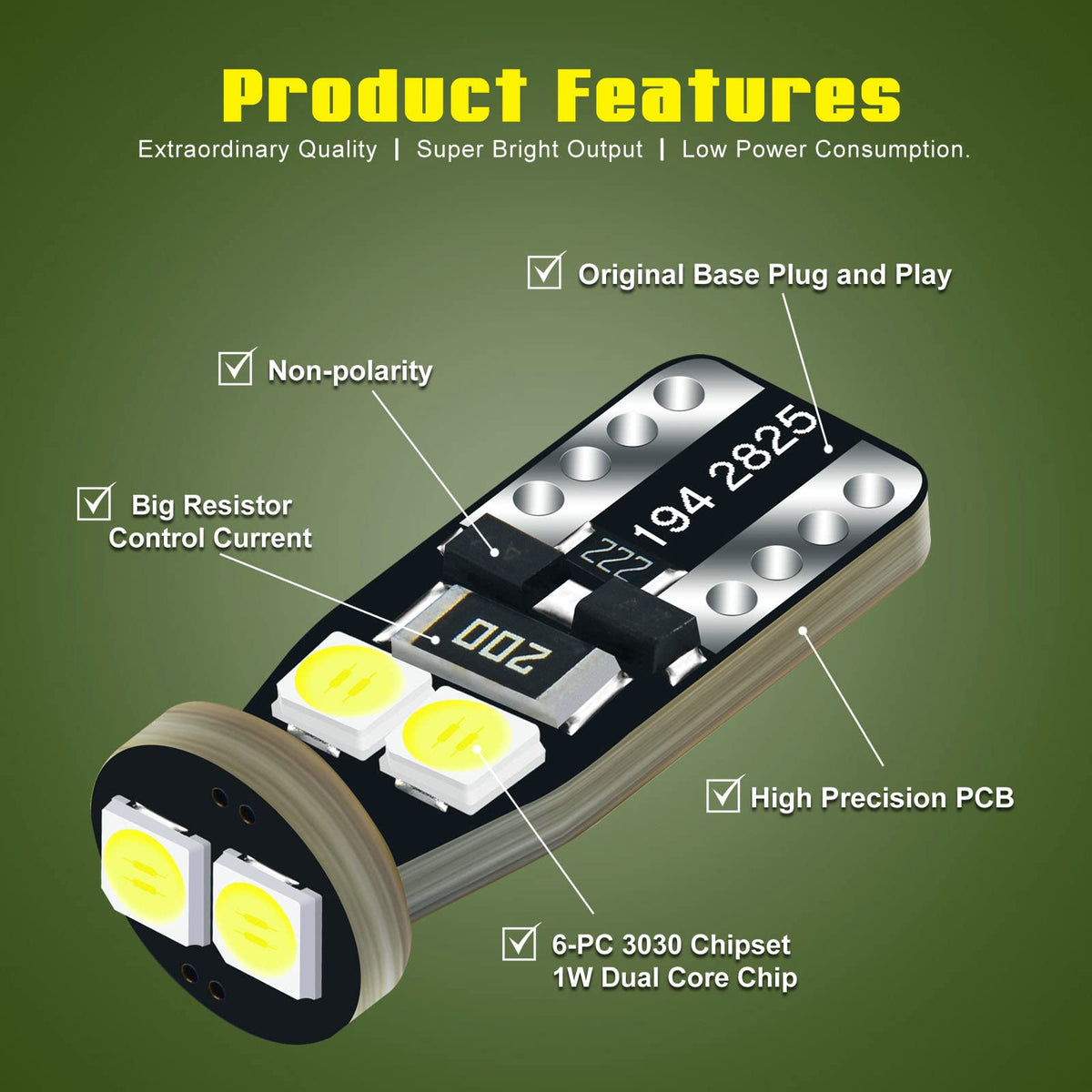 DODOFUN bulb installed in map light, improving visibility while driving