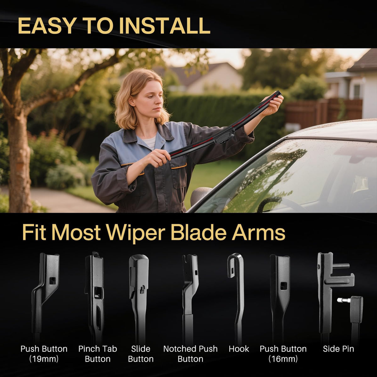 DOG TAIL adapter kit laid out for quick, tool-free compatibility with many arms