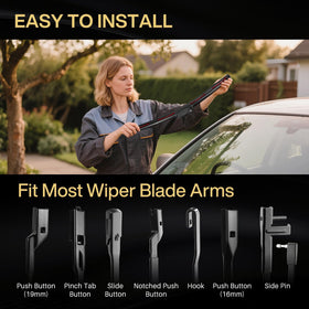 DOG TAIL adapter kit laid out for quick, tool-free compatibility with many arms