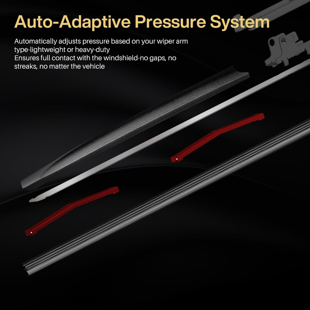 DOG TAIL twin high-carbon steel beams exposed for consistent pressure distribution