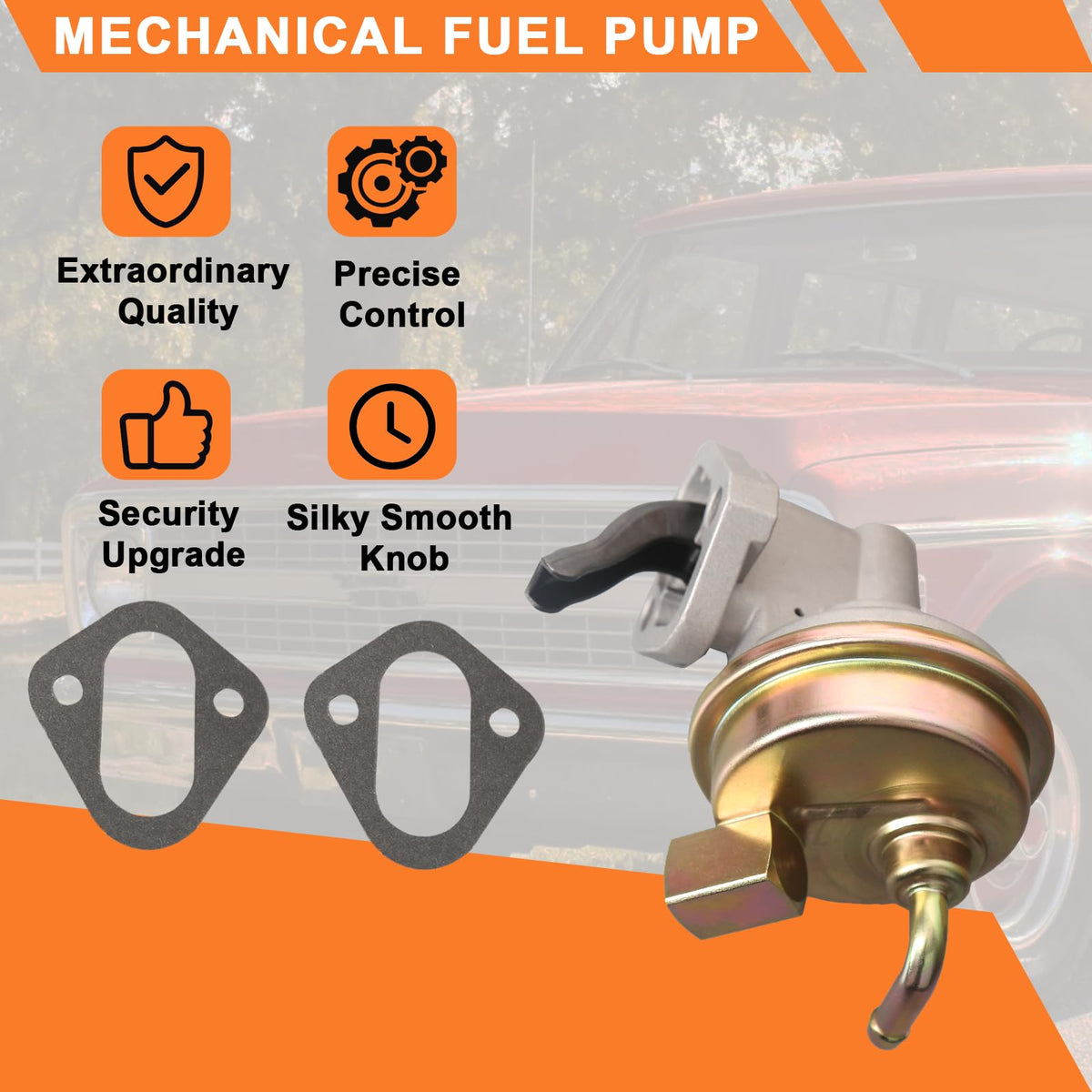 doietc side profile of pump highlighting compact shape and durable construction