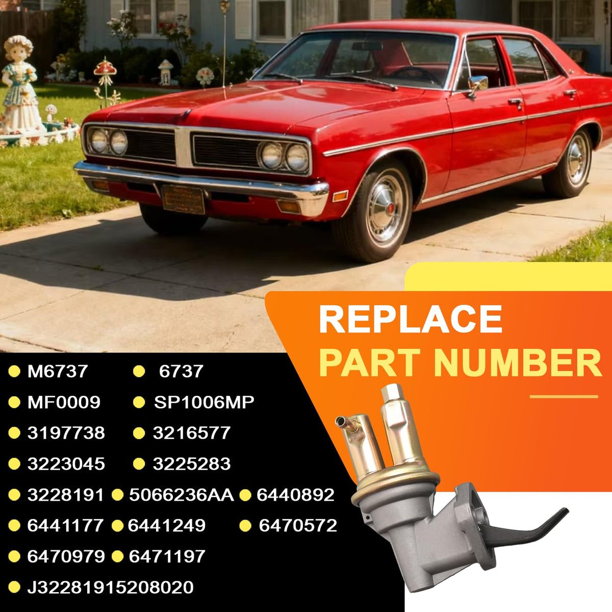 doietc M6737 label and part numbers visible to verify OE cross-reference accuracy