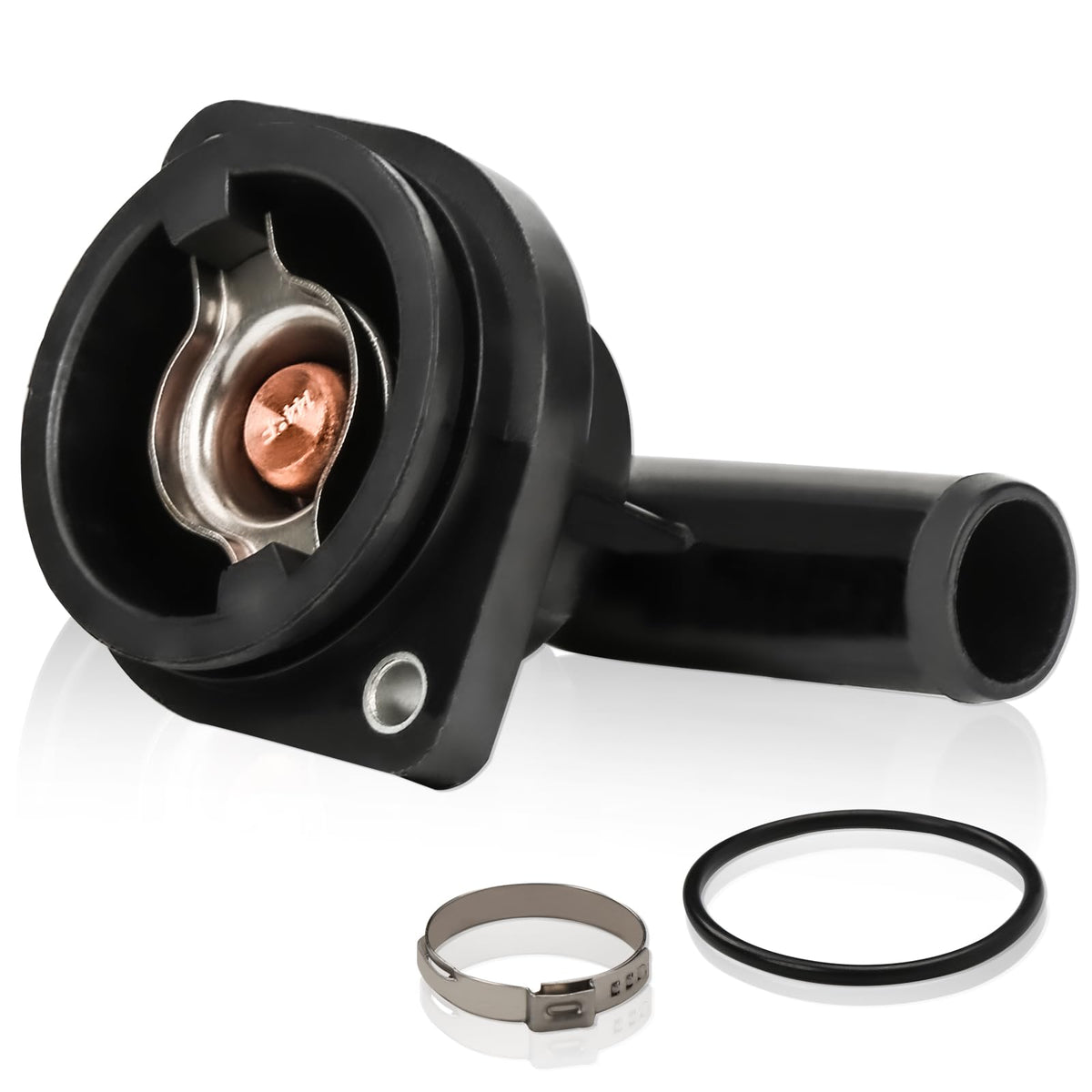 doietc thermostat housing front view showing fit and mounting benefits