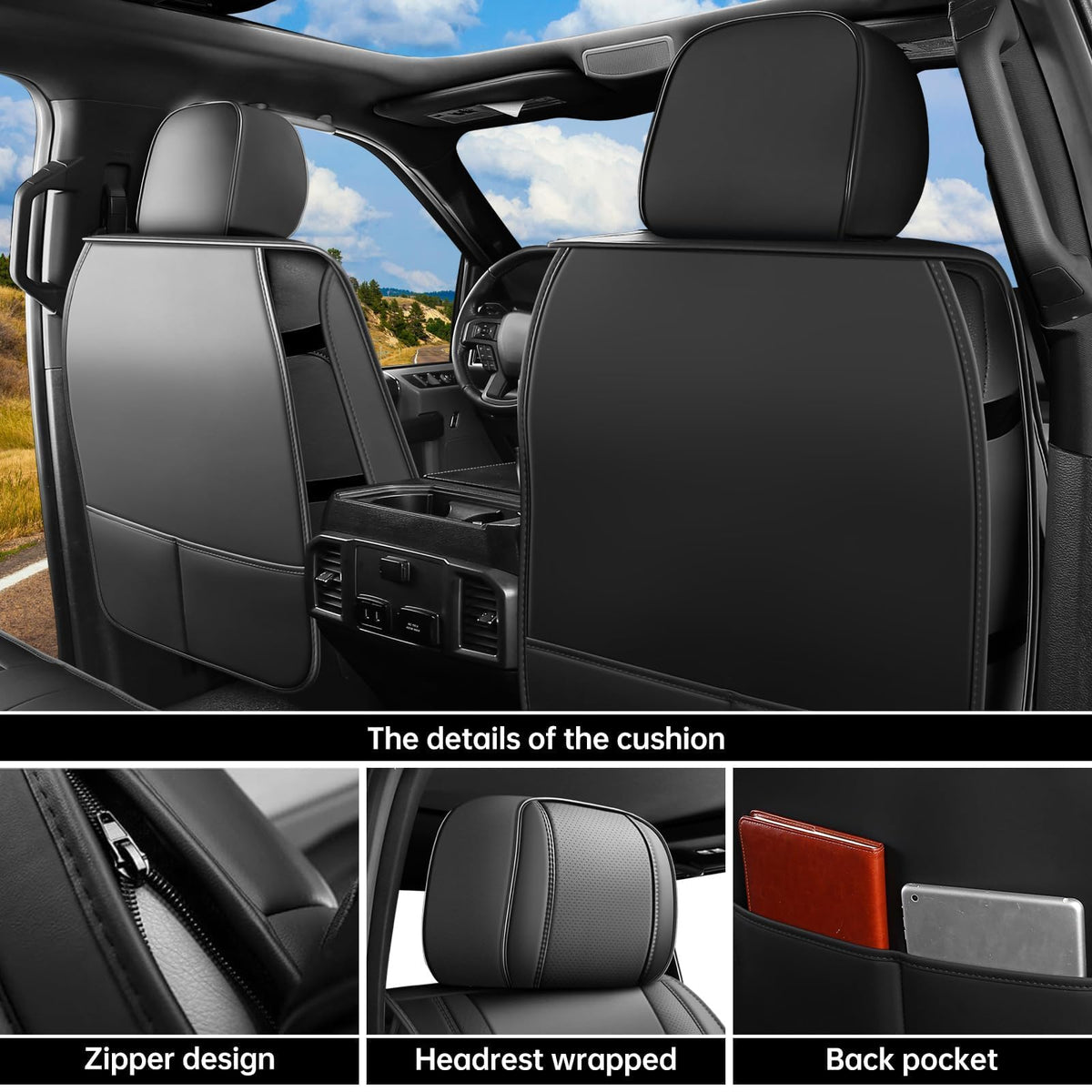 DOMAL double-stitched seams and edge finish showing durable construction