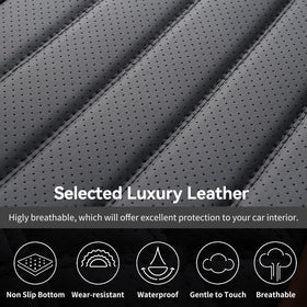 DOMAL seat cover back pockets providing convenient in-cab storage