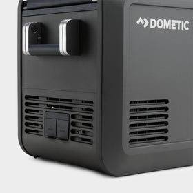 Dometic CFX5 25L in outdoor camping setup demonstrating rugged, convenient cooling