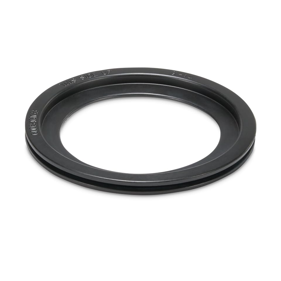 Dometic installed seal inside a toilet bowl demonstrating restored closure