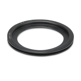 Dometic installed seal inside a toilet bowl demonstrating restored closure
