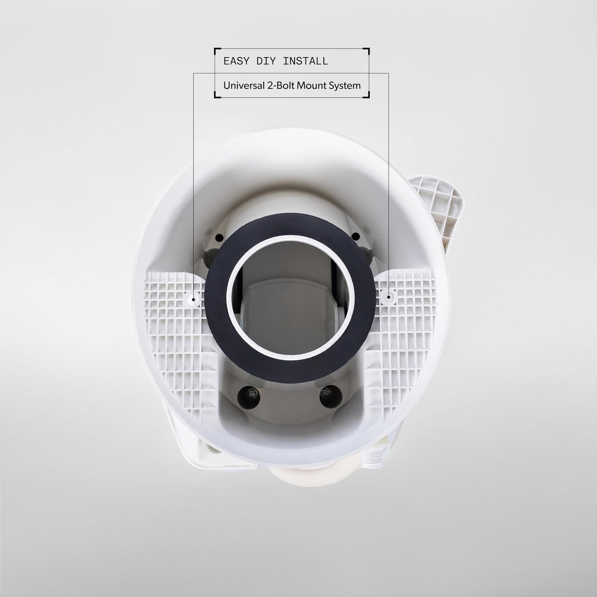 Dometic mounting hardware spread displaying bolts, nuts, and caps for durability