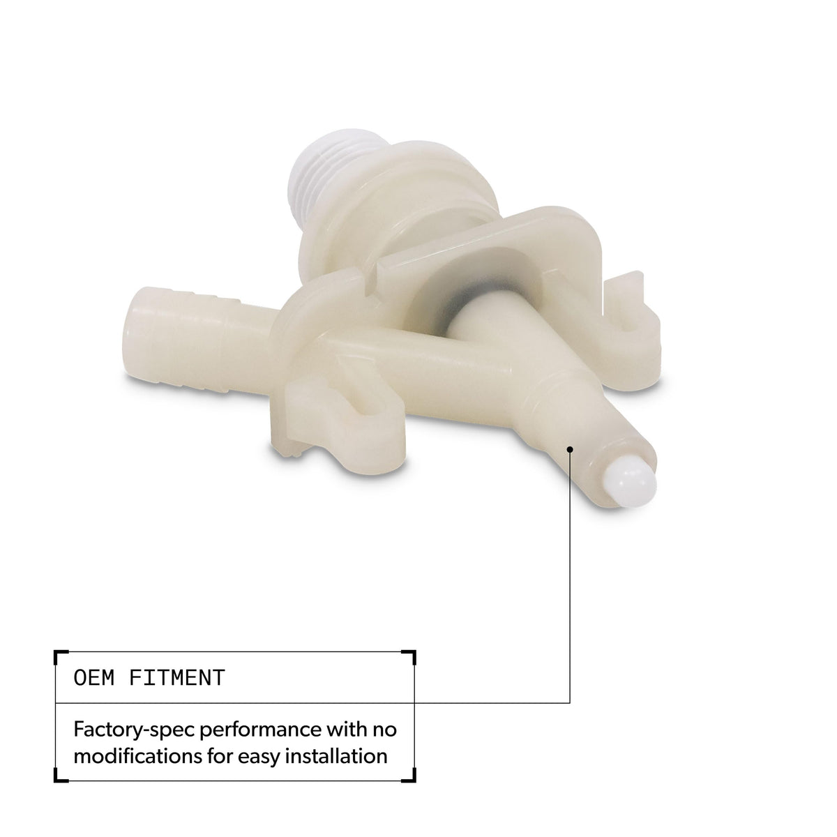 Dometic valve closeup freeze indicator window highlighting early detection