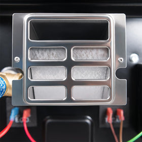 Dometic WH-10GEA aluminum tank interior detail showing lightweight, anode-free design benefits