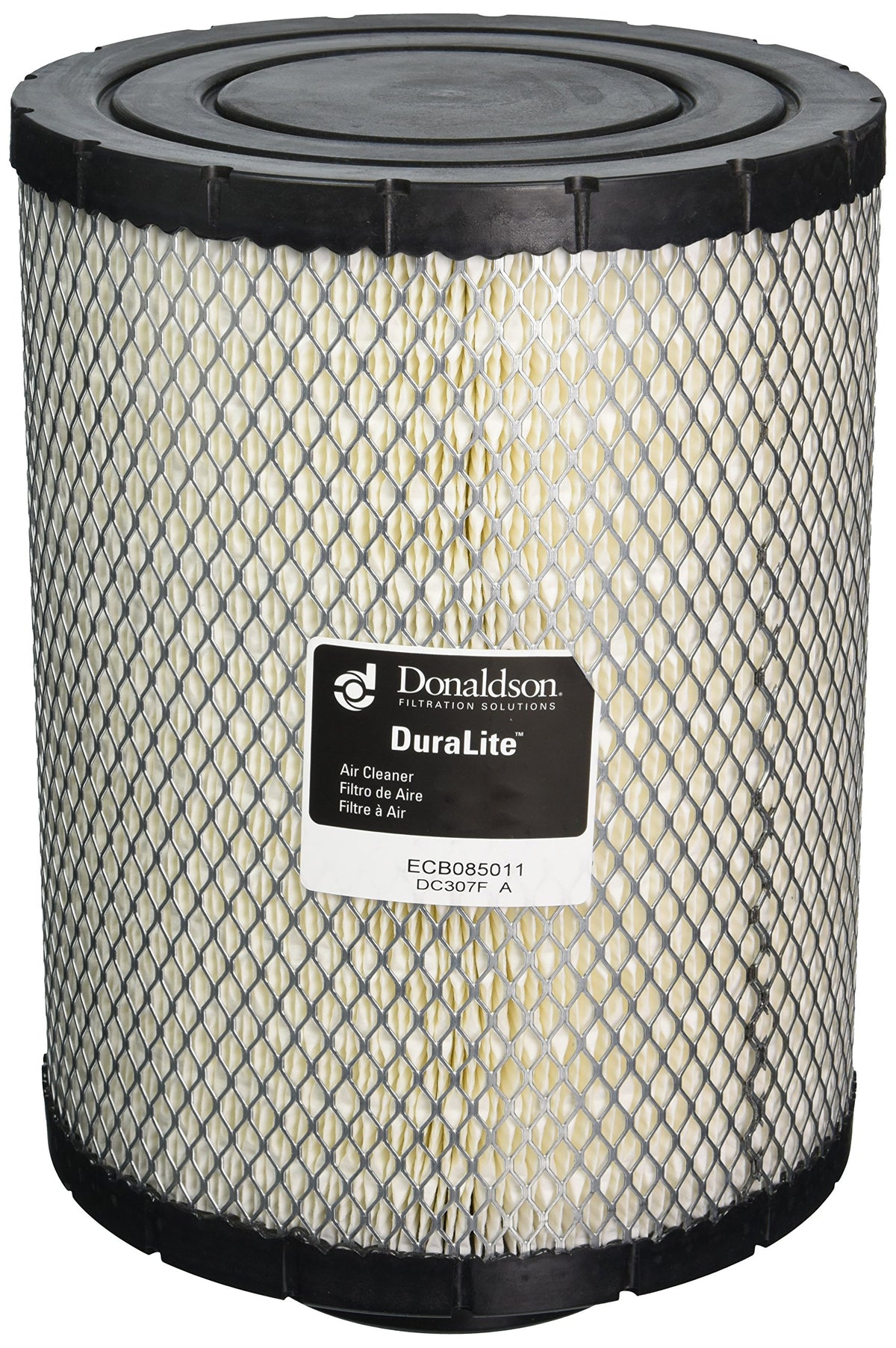 Donaldson Dura Lite front view showing round filter and easy replacement benefit