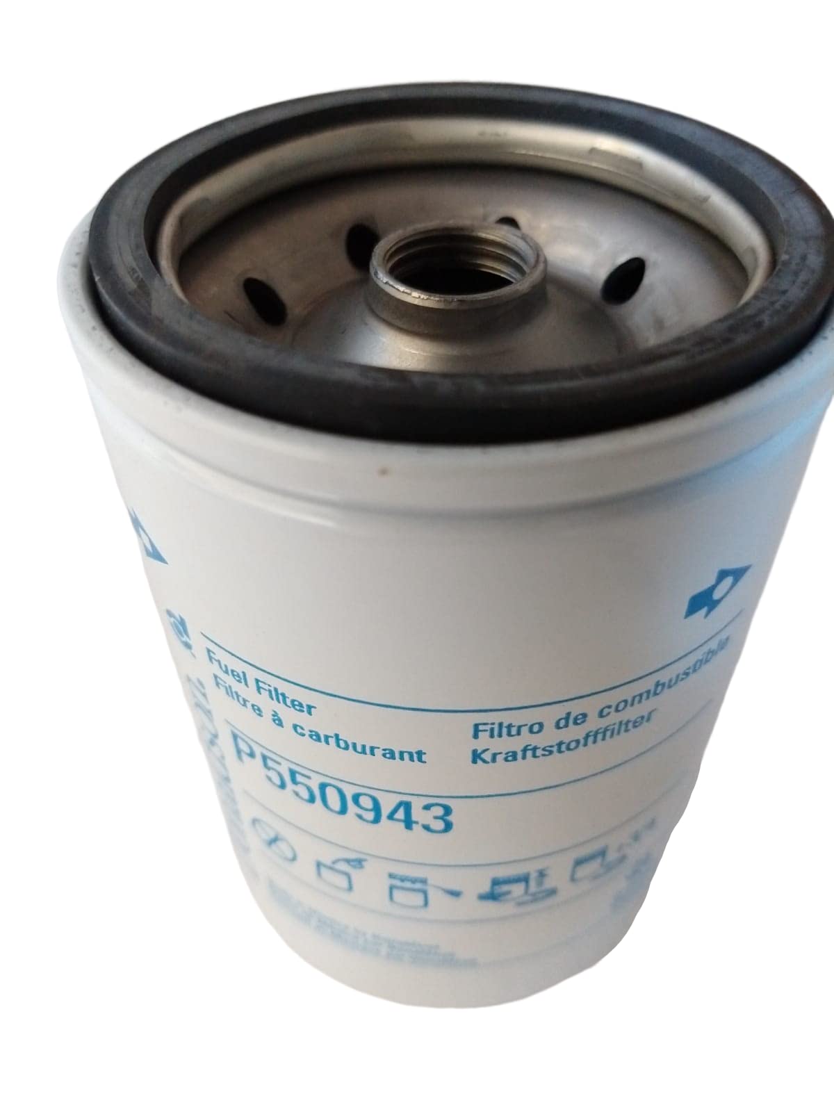 Donaldson P550943 installed in GMC airbox illustrating proper placement