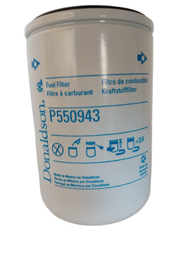 Donaldson P550943 packaging and label confirming part number match
