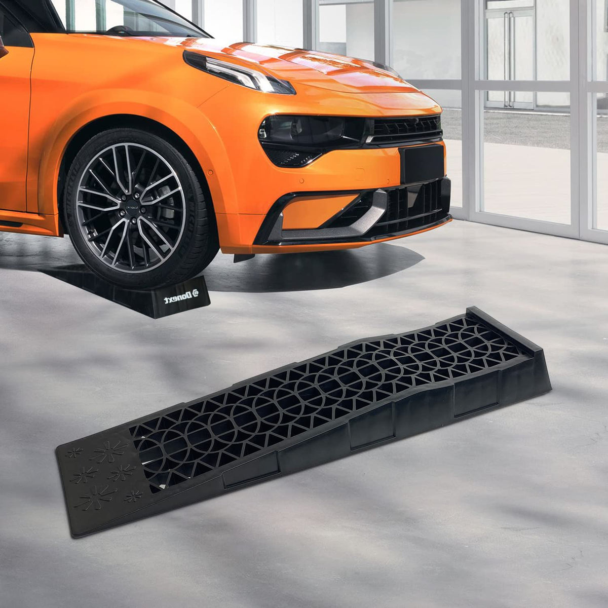 Donext textured surface close-up showing improved tire grip benefit