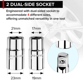 Donext swivel handle action demonstrating fast nut spinning advantage