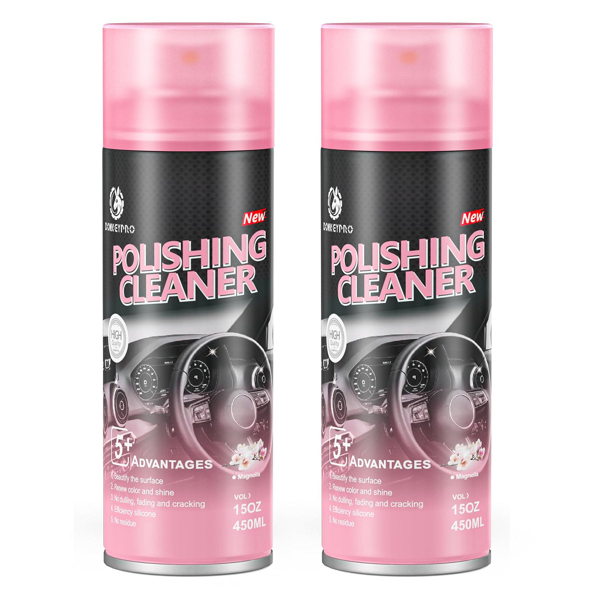 DONKEYPRO aerosol can front view showing product branding and capacity benefit