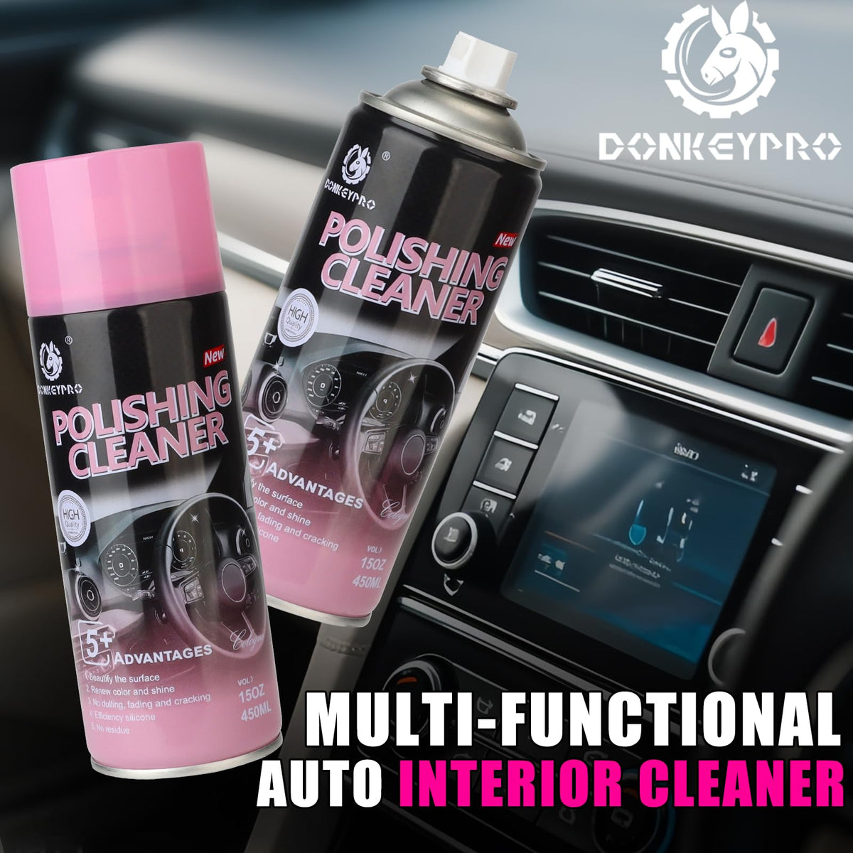 DONKEYPRO spray mist close-up demonstrating even coverage and ease