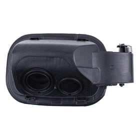 DooFig fuel filler door material texture detail showing durable finish and corrosion resistance
