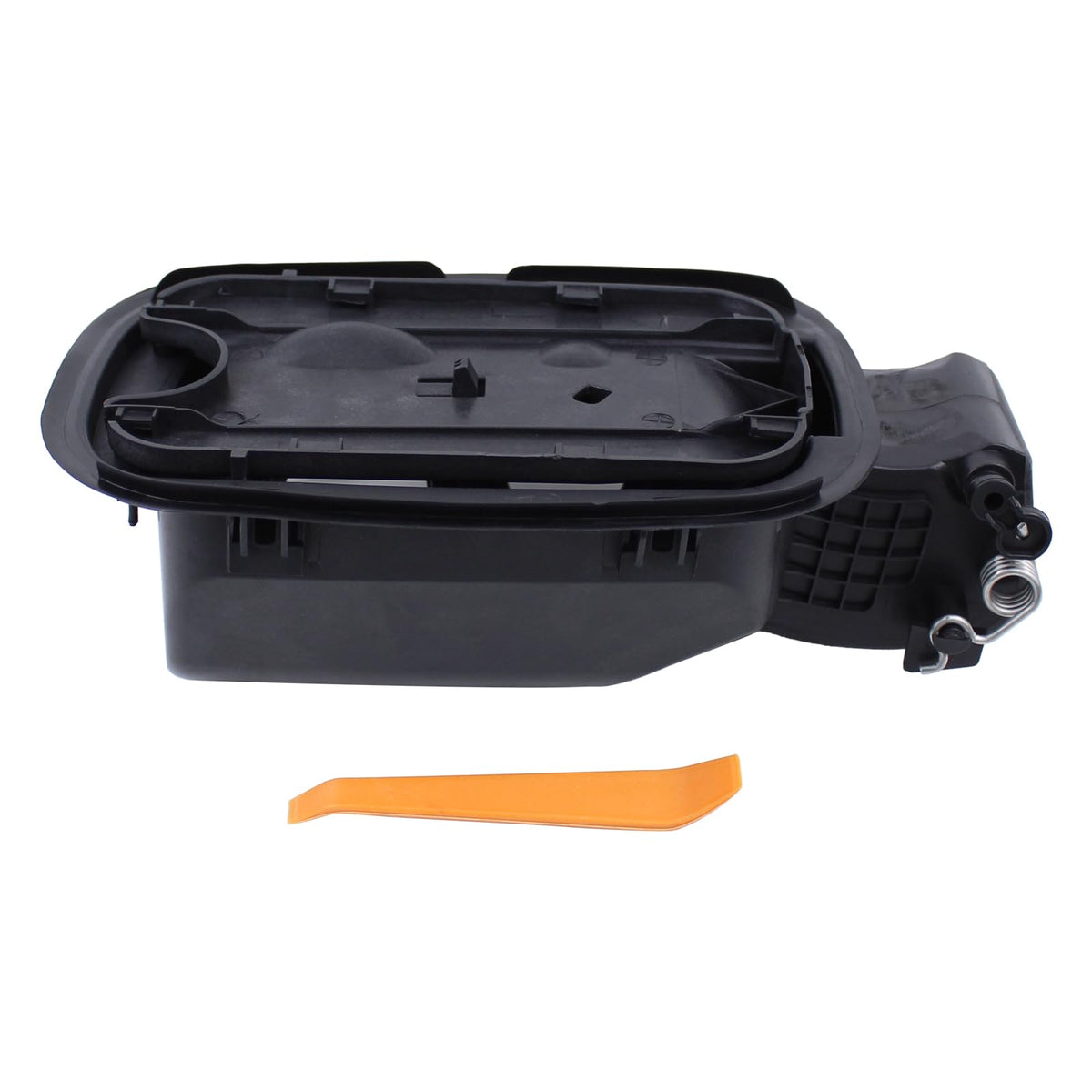DooFig fuel filler door side profile highlighting contour match and alignment benefit