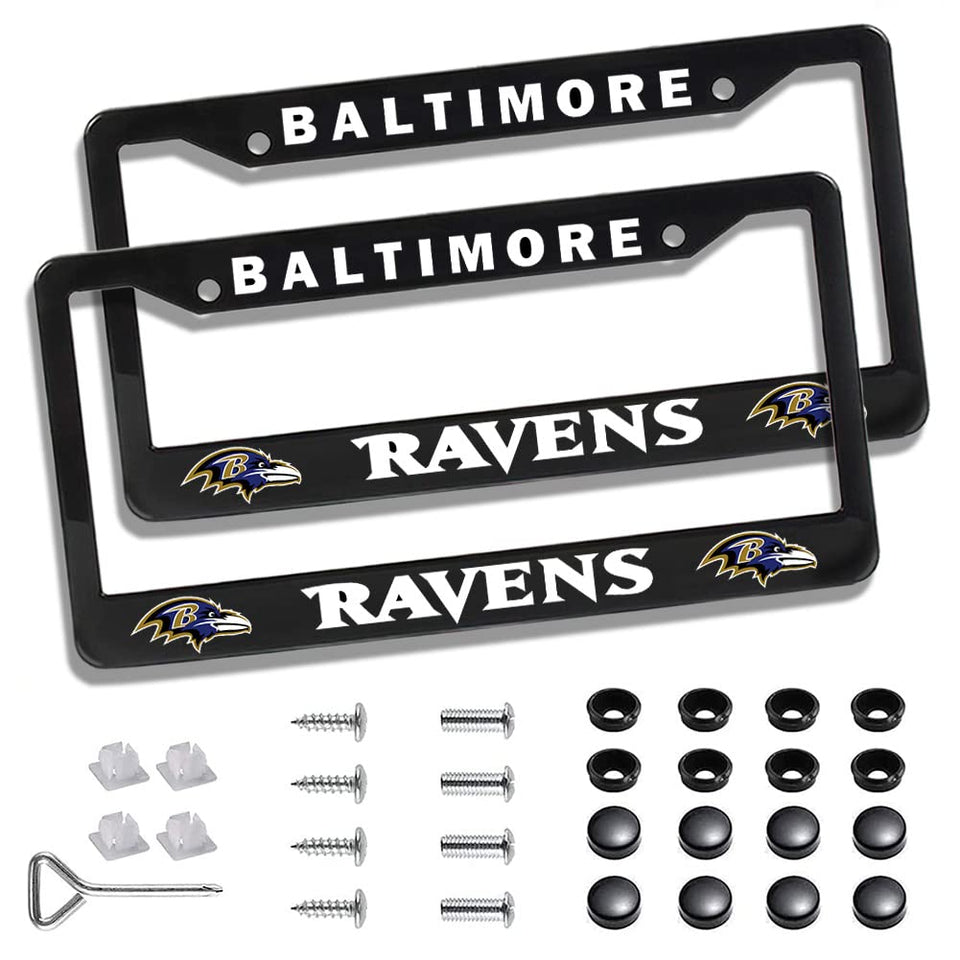 DorkTees Ravens front view frame showing bold team styling and protection