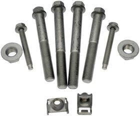 Dorman hardware layout with bolts, nuts, washers organized for easy verification