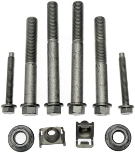Dorman bolts installed on control arm demonstrating secure chassis attachment