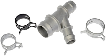 Dorman 47157 front view aluminum junction showing ports and finish for reliable fit