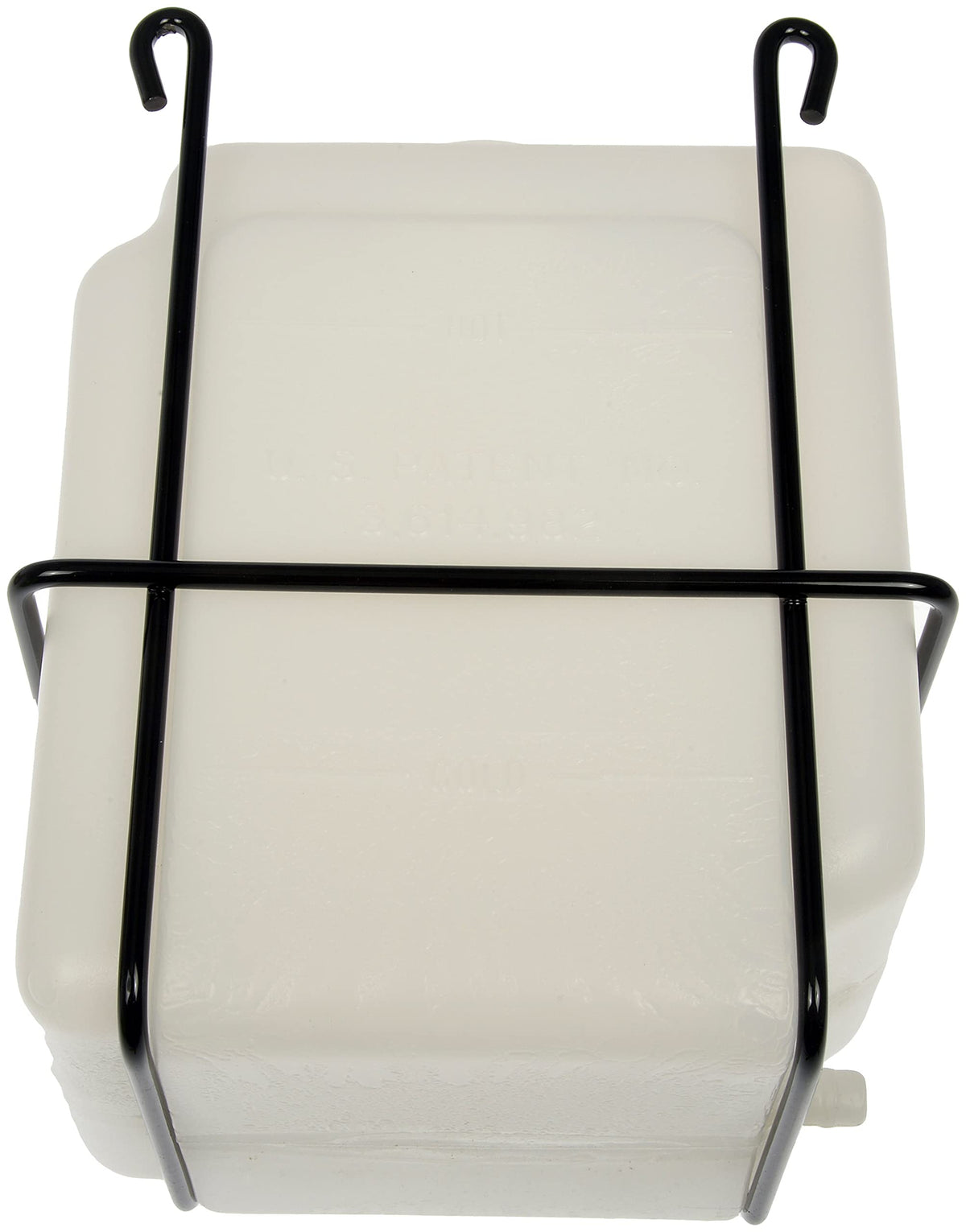 Dorman 54002 mounting basket and clips displayed to show secure attachment and easy installation