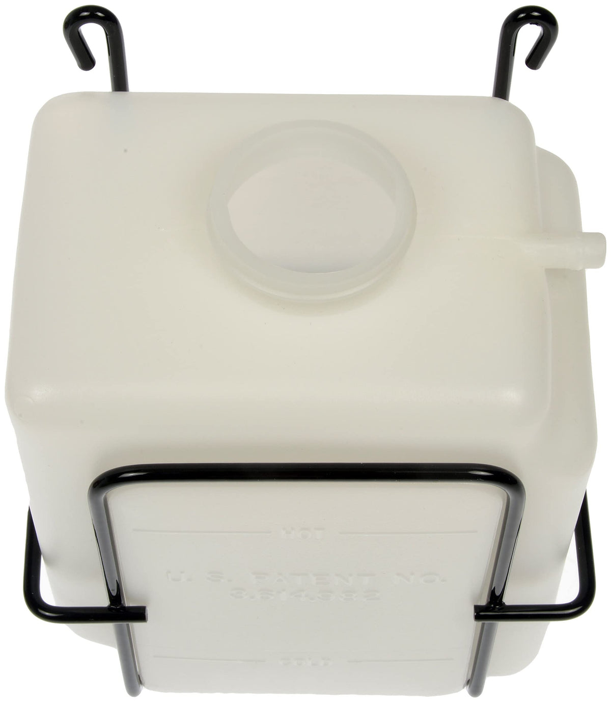 Dorman 54002 overflow tube with clamps detail illustrating tight connections and reduced leak risk
