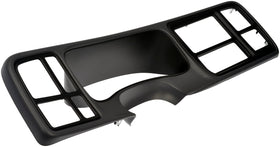 Dorman 57318 front view showing bezel shape and factory-match finish to restore dashboard