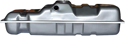 Dorman fuel tank installed under vehicle showing accurate scale fit