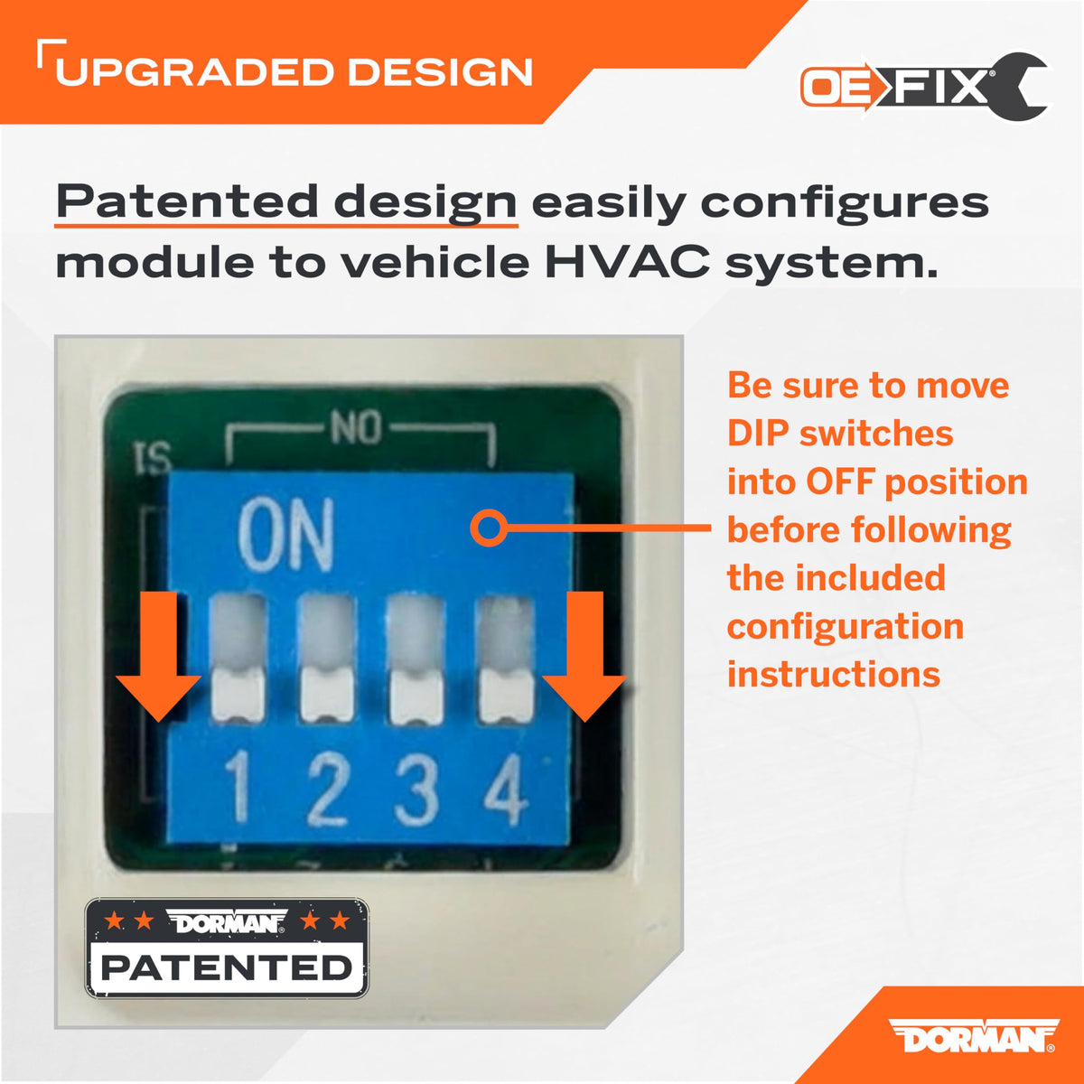 Dorman 599-211XD connector close-up highlighting plug alignment for simple installation