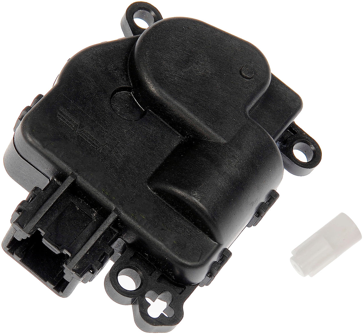 Dorman blend door actuator front profile showing mounting and fit benefit