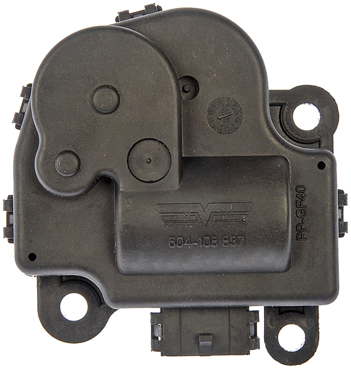 Dorman 604-108 close-up of gear housing highlighting durable construction benefit