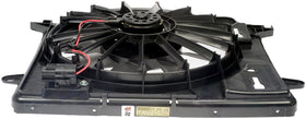 Dorman fan assembly installed in Jeep Wrangler showing restored cooling function