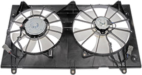 Dorman 620-225 front assembly showing complete fan and shroud, accurate fit