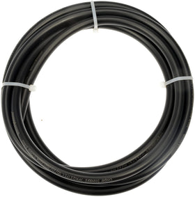 Dorman 10-foot fuel line next to a measuring tape to show length and scale for planning