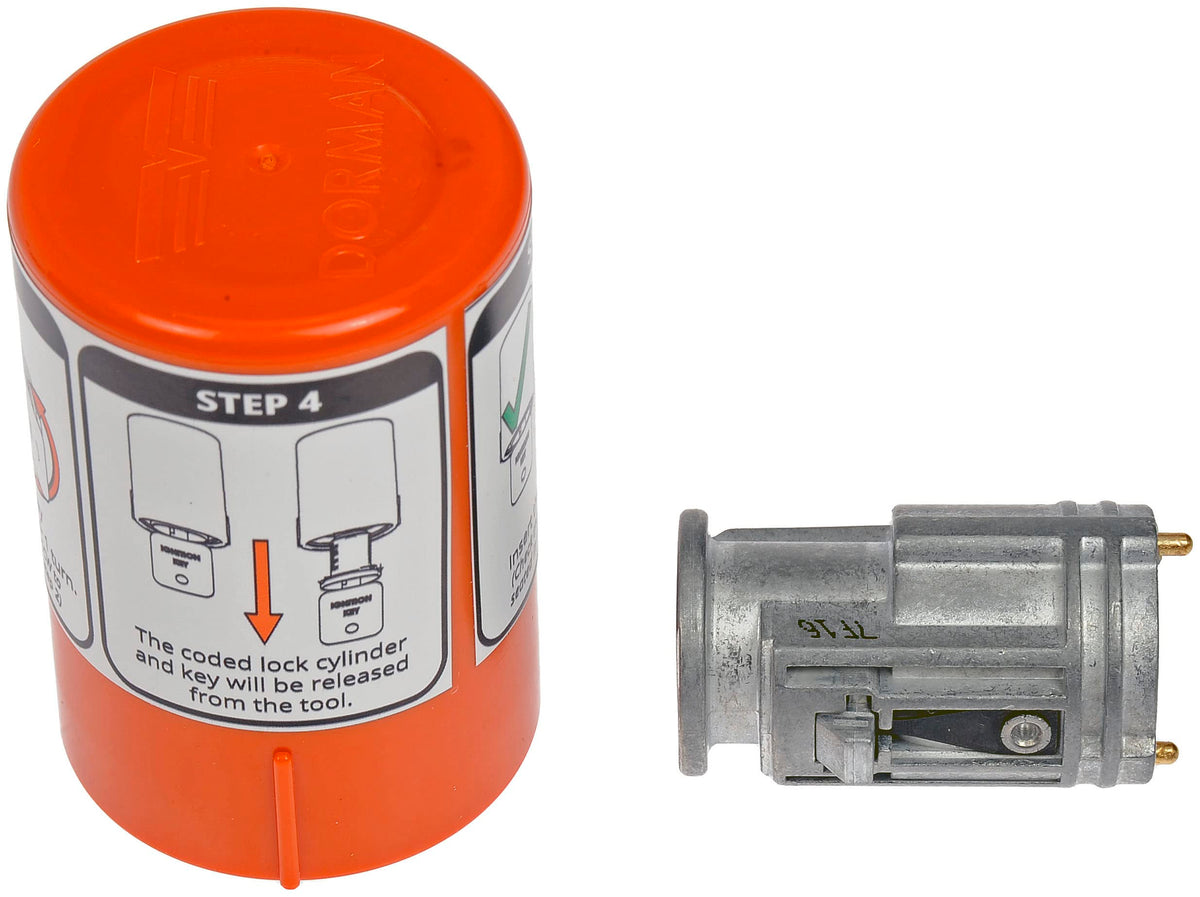 Dorman cylinder side profile detail showing durable metal construction benefit