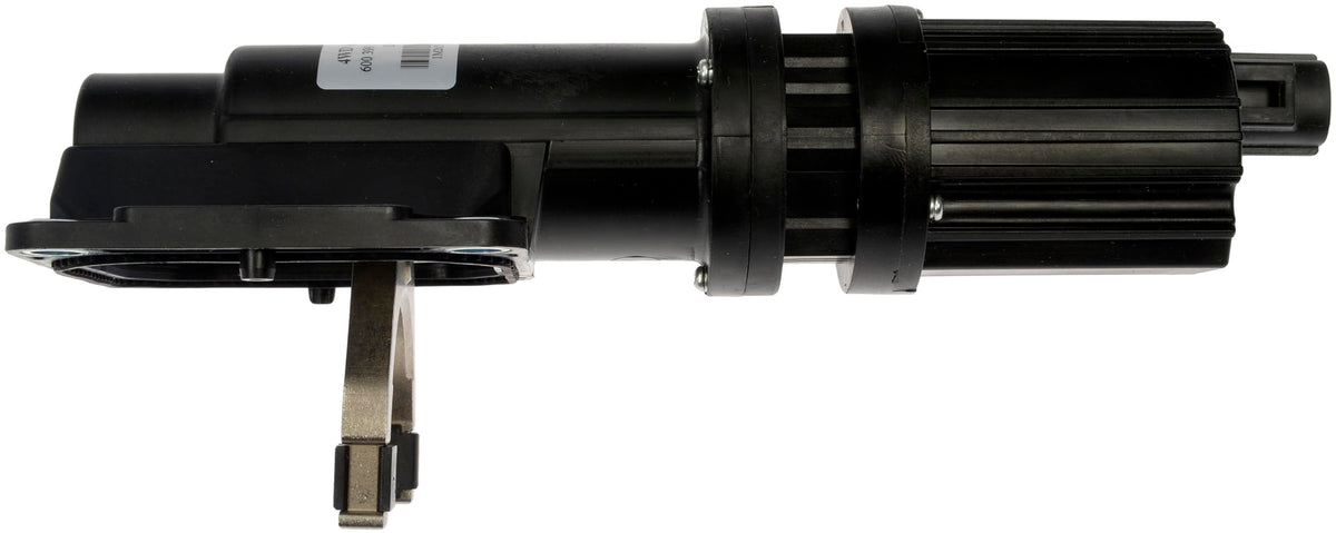 Dorman actuator size comparison next to ruler showing compact dimensions for fit verification