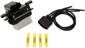 Dorman blower resistor kit front view showing complete parts and packaging benefit reliable replacement