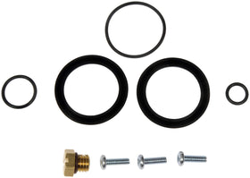 Dorman brass bleeder screw close-up highlighting durable metal construction benefit