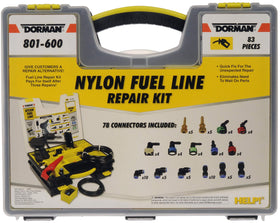 Dorman closeup of nylon connectors highlighting durable construction and fit