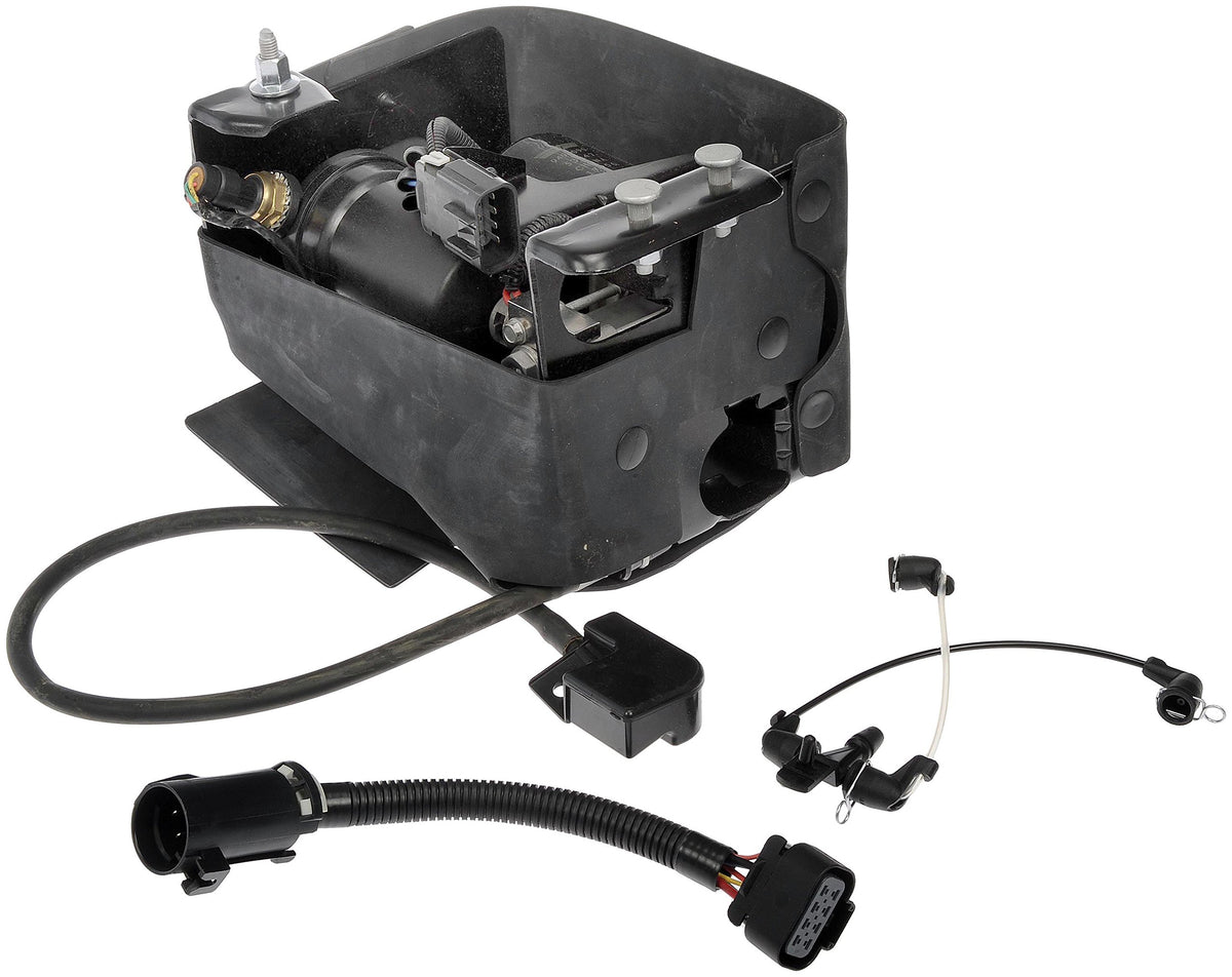 Dorman compressor front assembly showing mounting points and brand for reliable fit